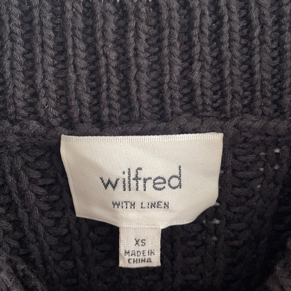 BNWOT WILFRED Caumont Linen Knit Top - Size XS - Picture 2 of 4